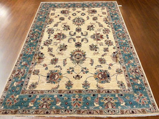 7' X 10' Oushak Ziegler Handmade Wool Rug # 14218