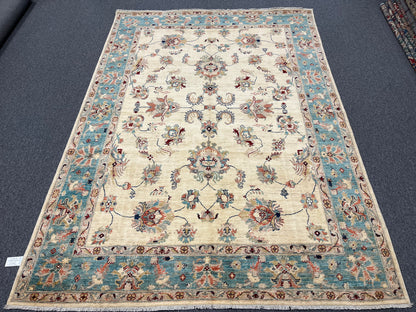 7' X 10' Oushak Ziegler Handmade Wool Rug # 14218