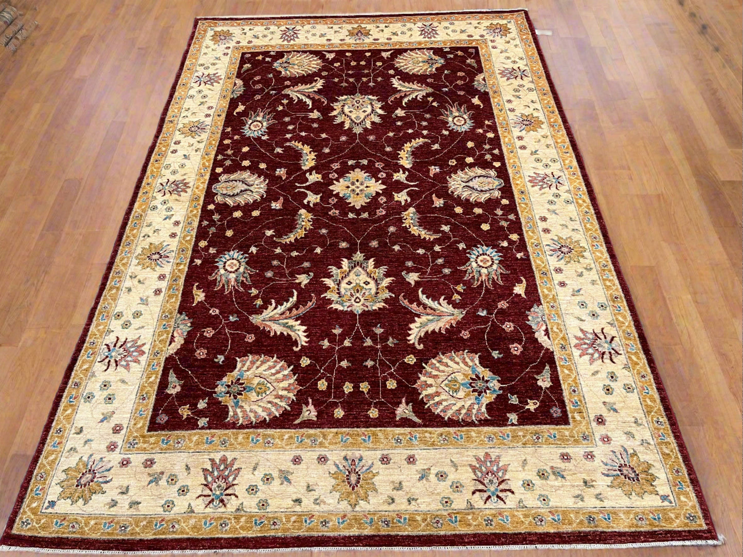 7' X 10' Oushak Ziegler Handmade Wool Rug # 14216