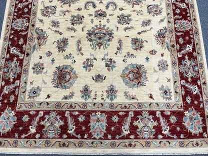 Oushak Ziegler 7X10 Handmade Wool Rug # 14230