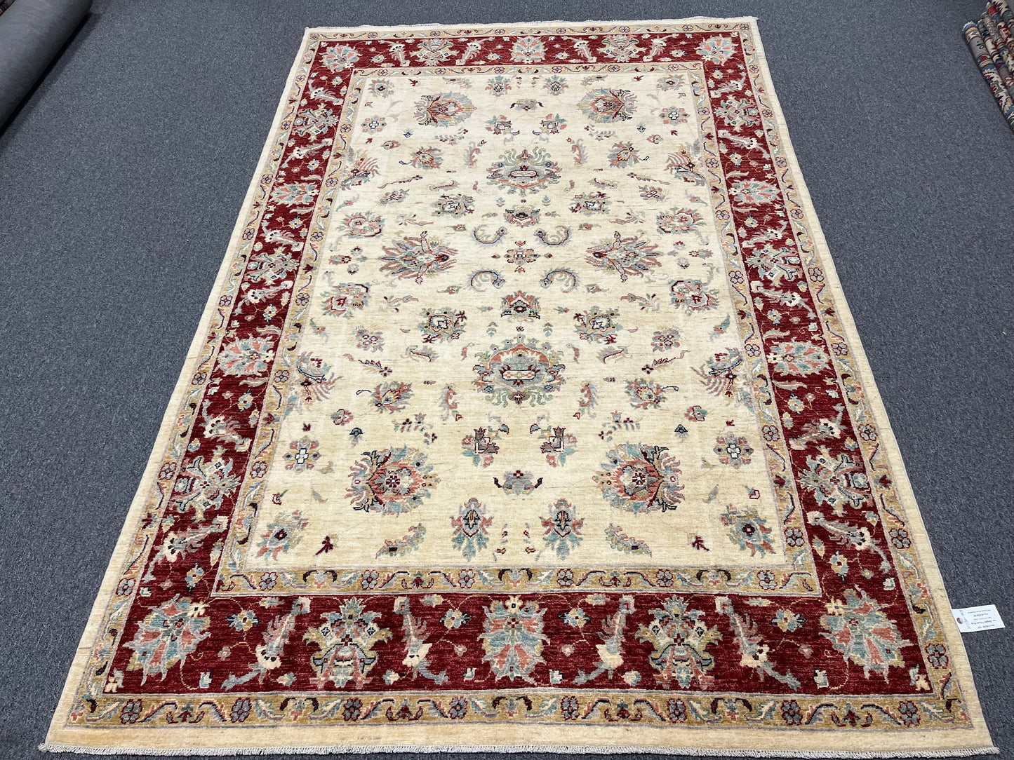 Oushak Ziegler 7X10 Handmade Wool Rug # 14230