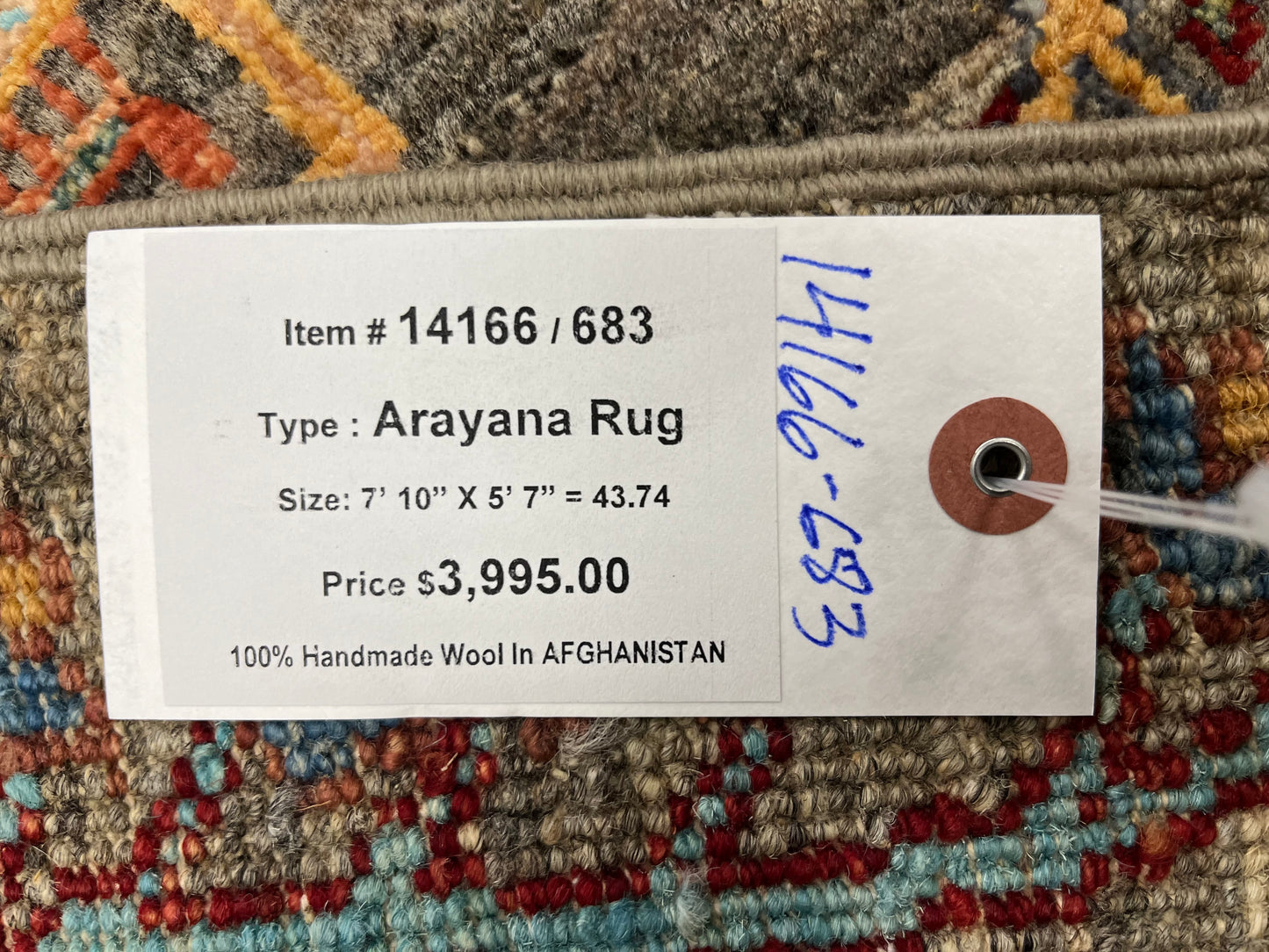 6x8 Gray Gabeh Tree of Life Handmade Wool Rug # 14166