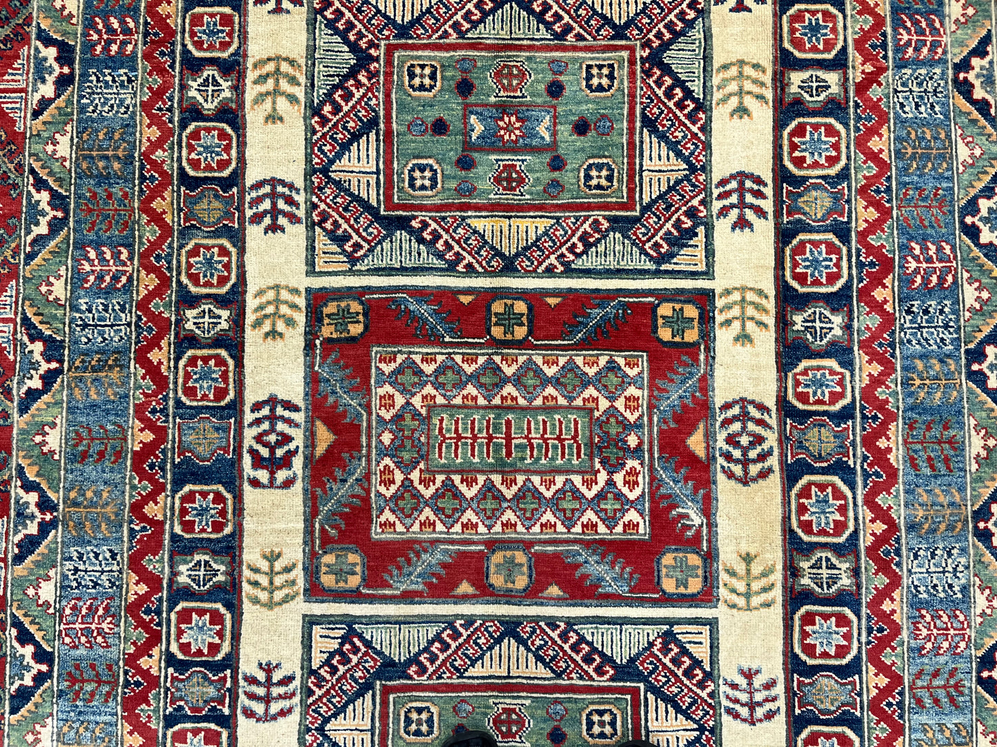 Kazak Red 6X8 Handmade Wool Rug # 13653