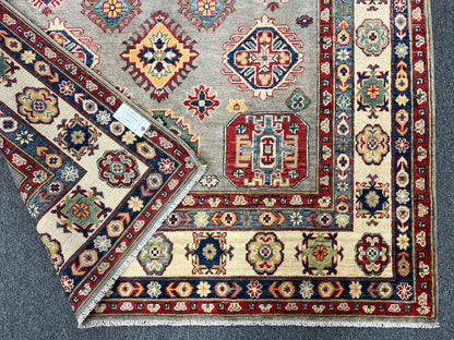 Kazak Gray 6X8 Handmade Wool Rug # 13649