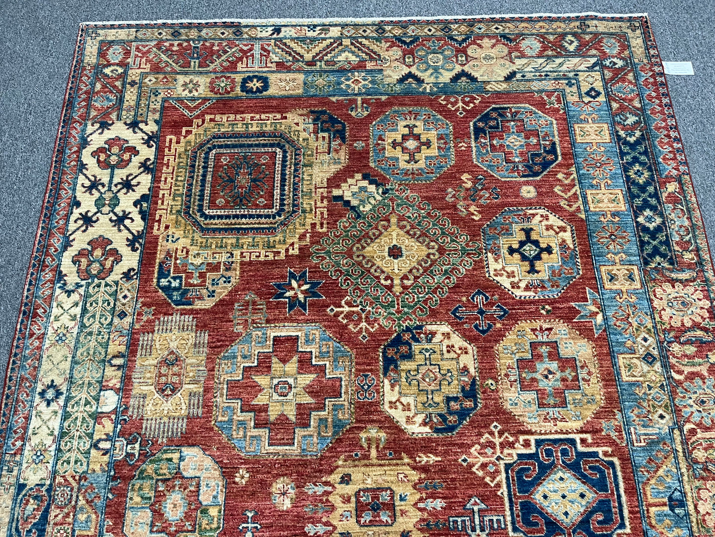 Super Kazak 7X10 Handmade Wool Rug # 14282