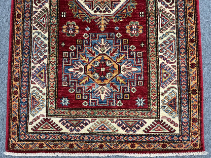 Super Kazak 2' 7"X10' Handmade Wool Runner Rug # 14265