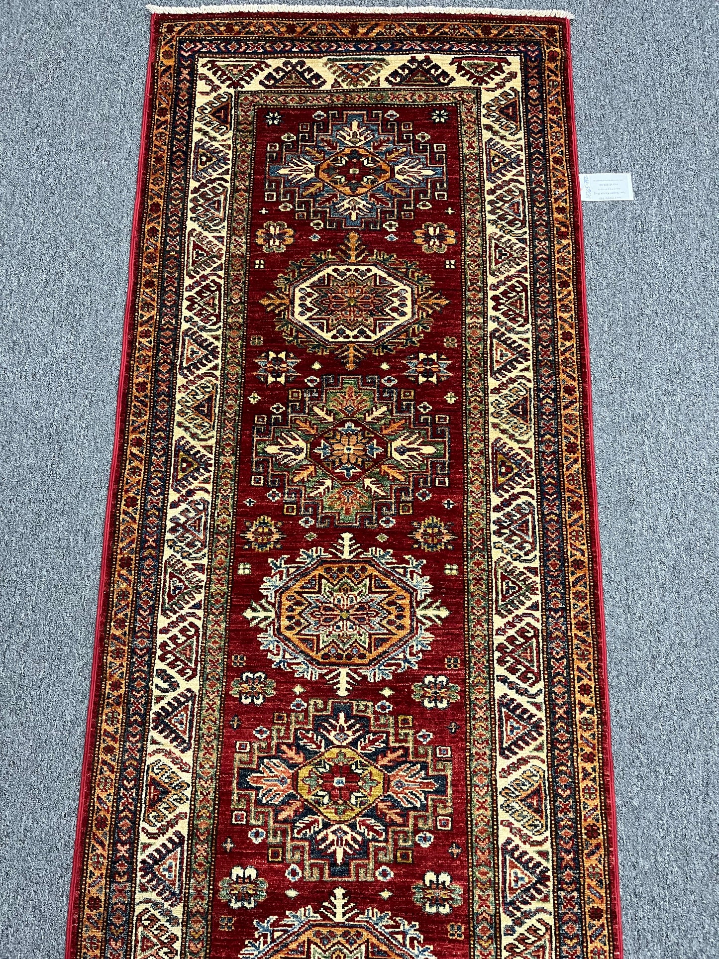 Super Kazak 2' 7"X10' Handmade Wool Runner Rug # 14265