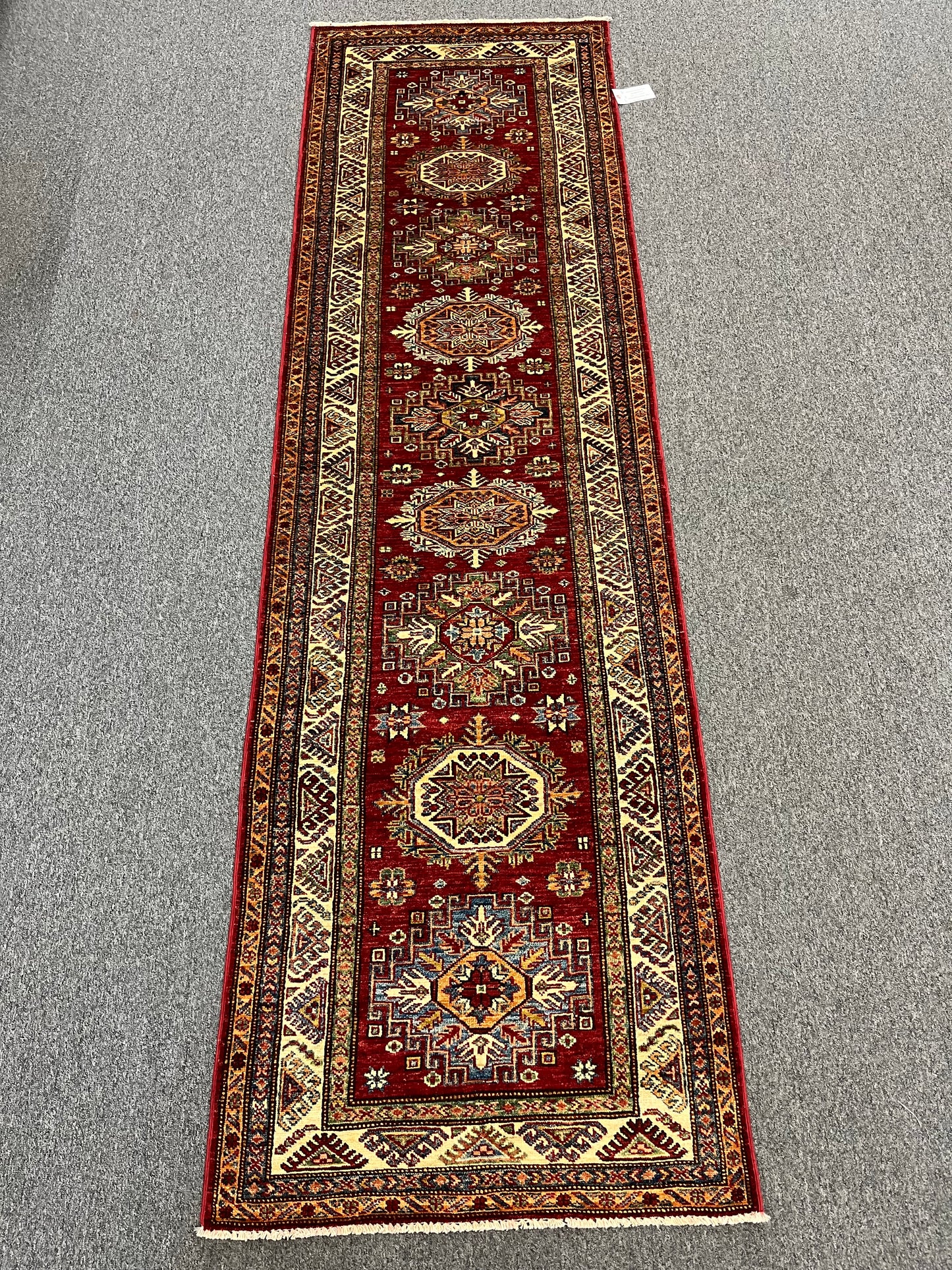 Runner Super Kazak 2' 9"X10' Handmade Wool Rug # 14266