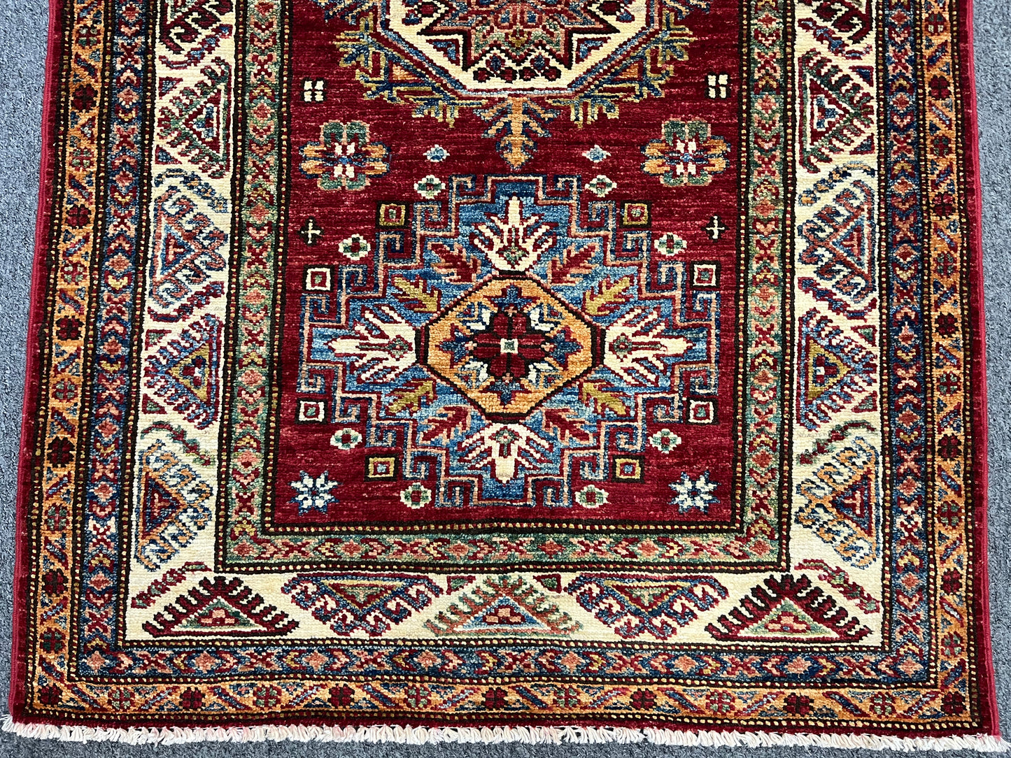 Runner Super Kazak 2' 9"X10' Handmade Wool Rug # 14266