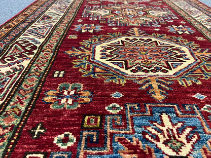 Runner Super Kazak 2' 9"X10' Handmade Wool Rug # 14266