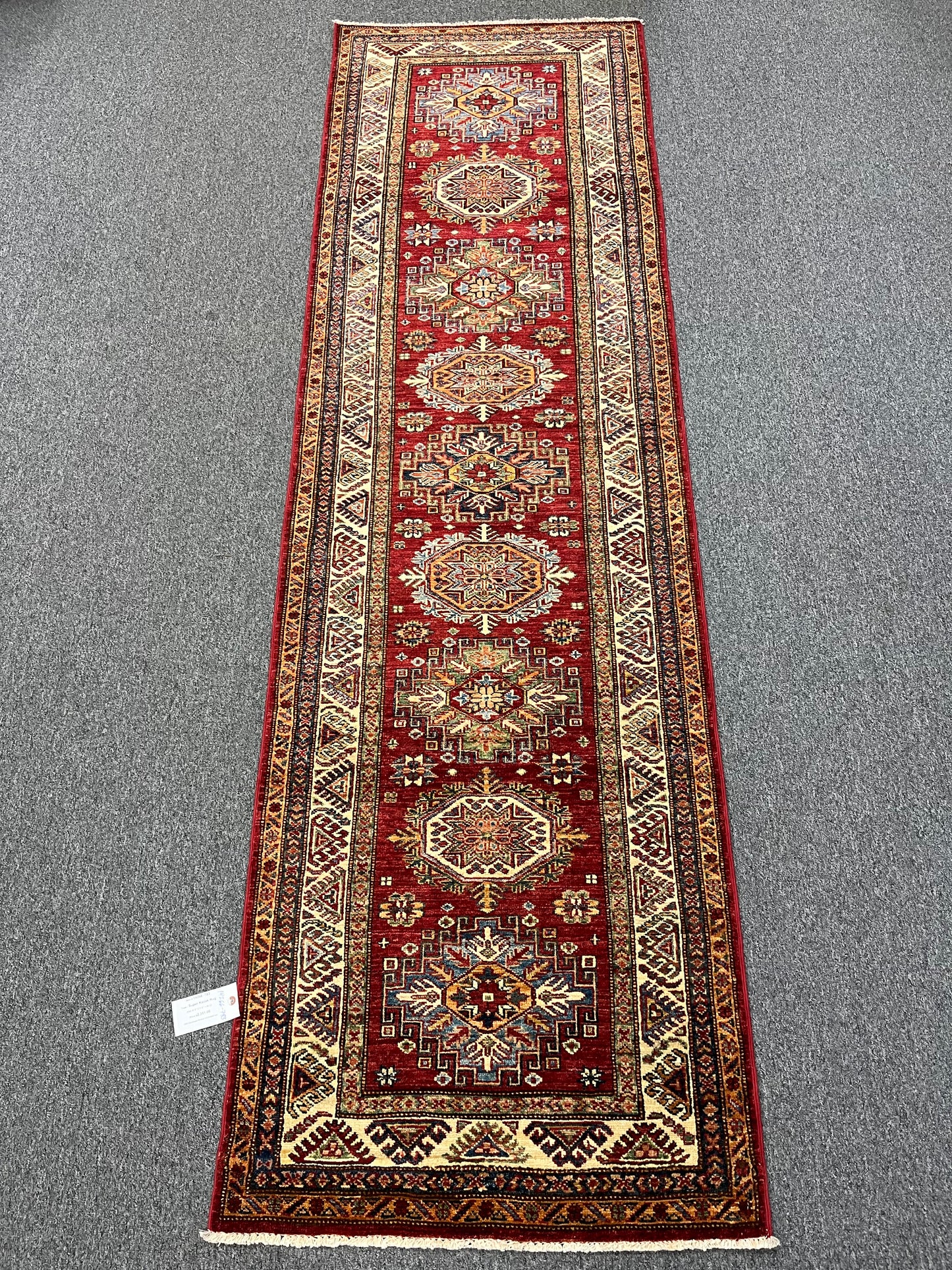 Runner Super Kazak 2' 9"X10' Handmade Wool Rug # 14266