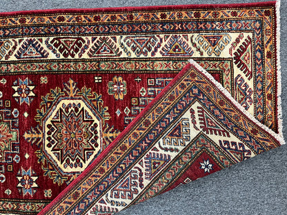 Runner Super Kazak 2' 9"X10' Handmade Wool Rug # 14266