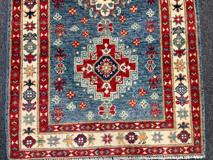 Kazak Tribal 2' 7"X10' Handmade Wool Runner Rug # 13679