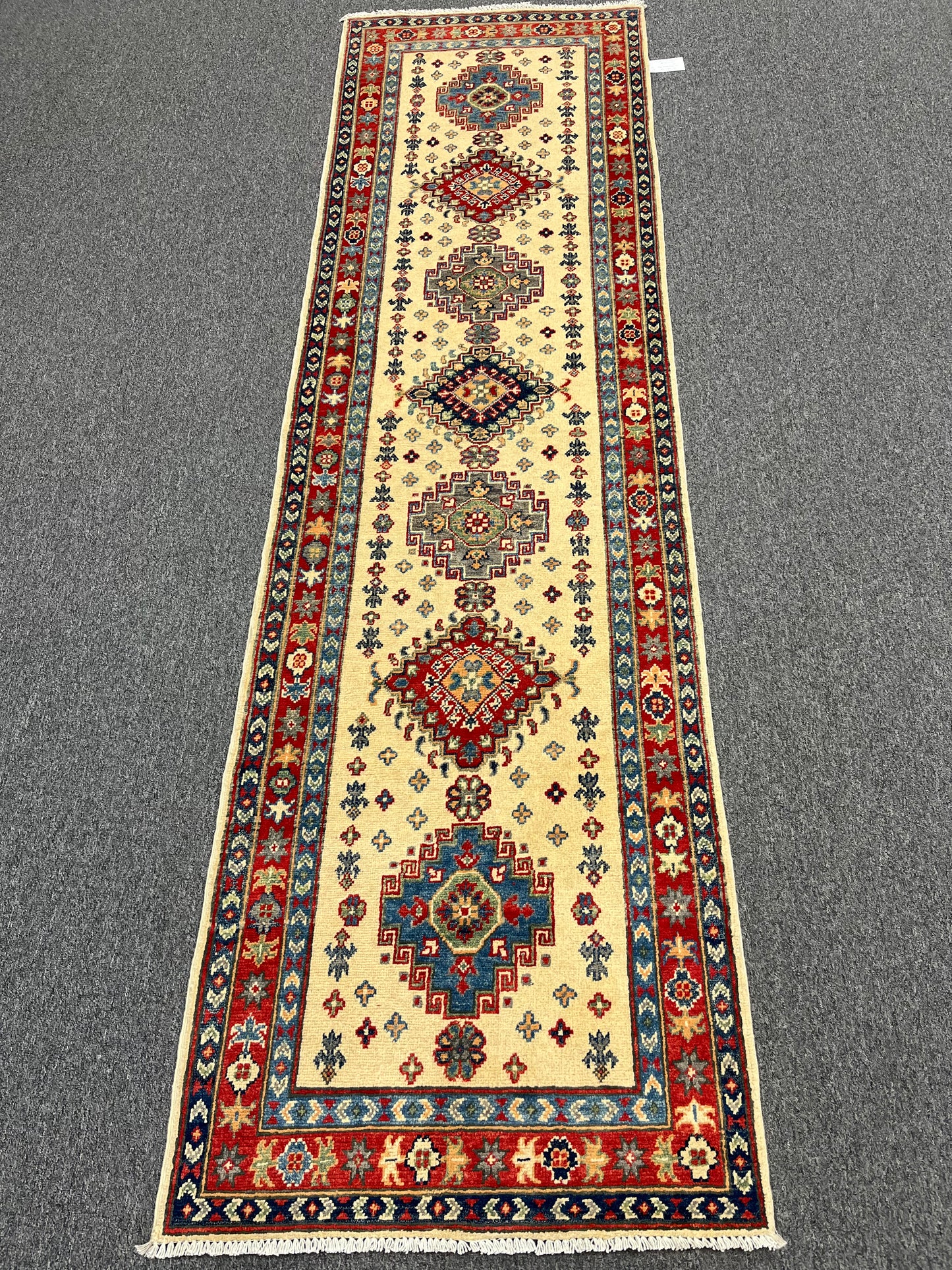 Kazak Tribal 2' 8"X10' Handmade Wool Runner Rug # 13677