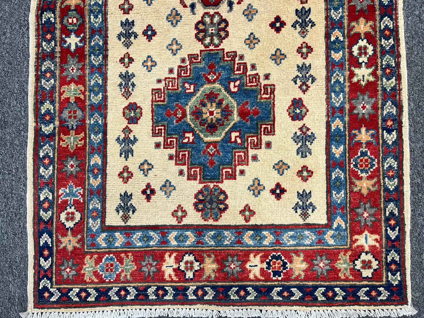 Kazak Tribal 2' 8"X10' Handmade Wool Runner Rug # 13677