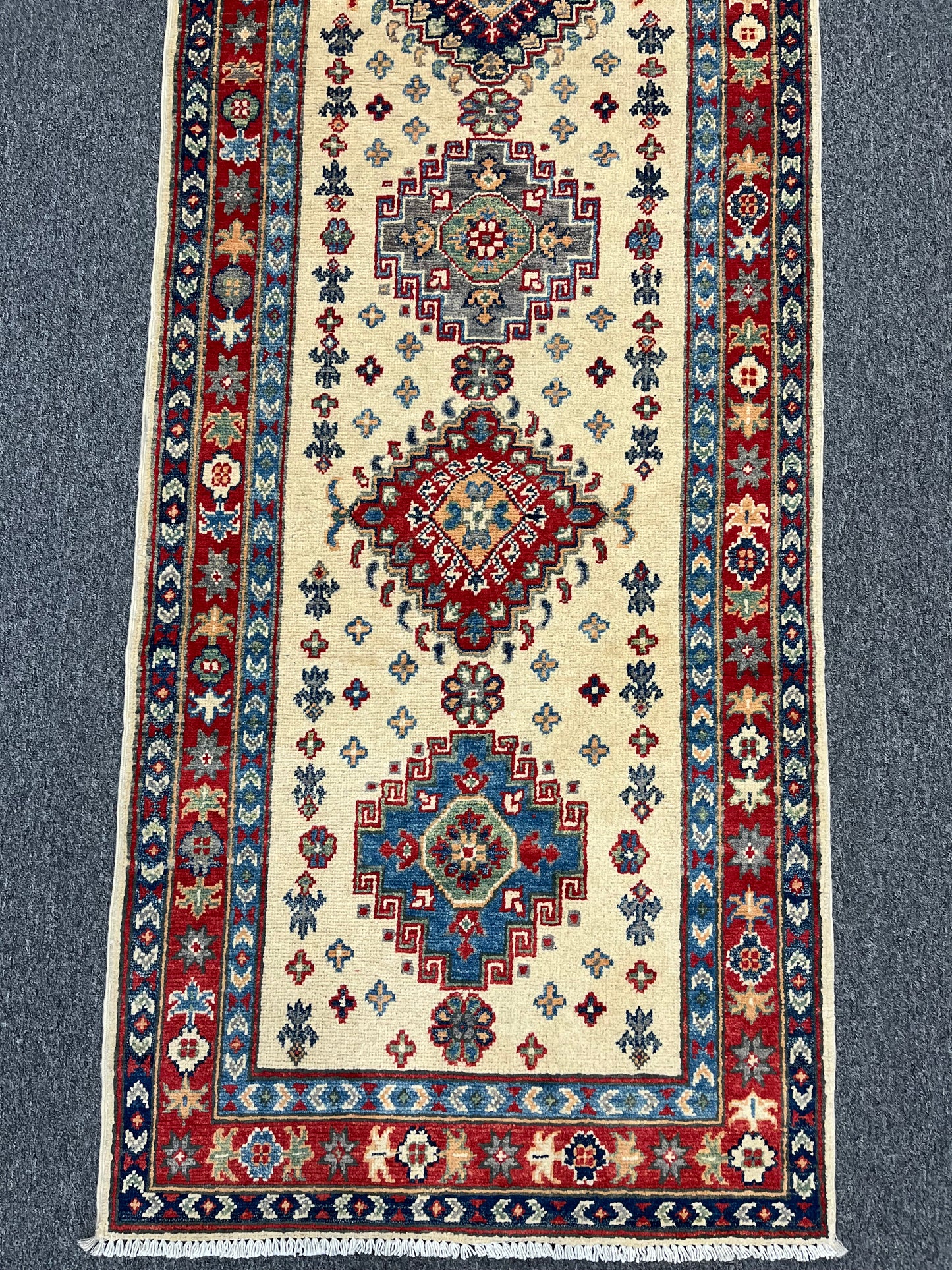 Kazak Tribal 2' 8"X10' Handmade Wool Runner Rug # 13677