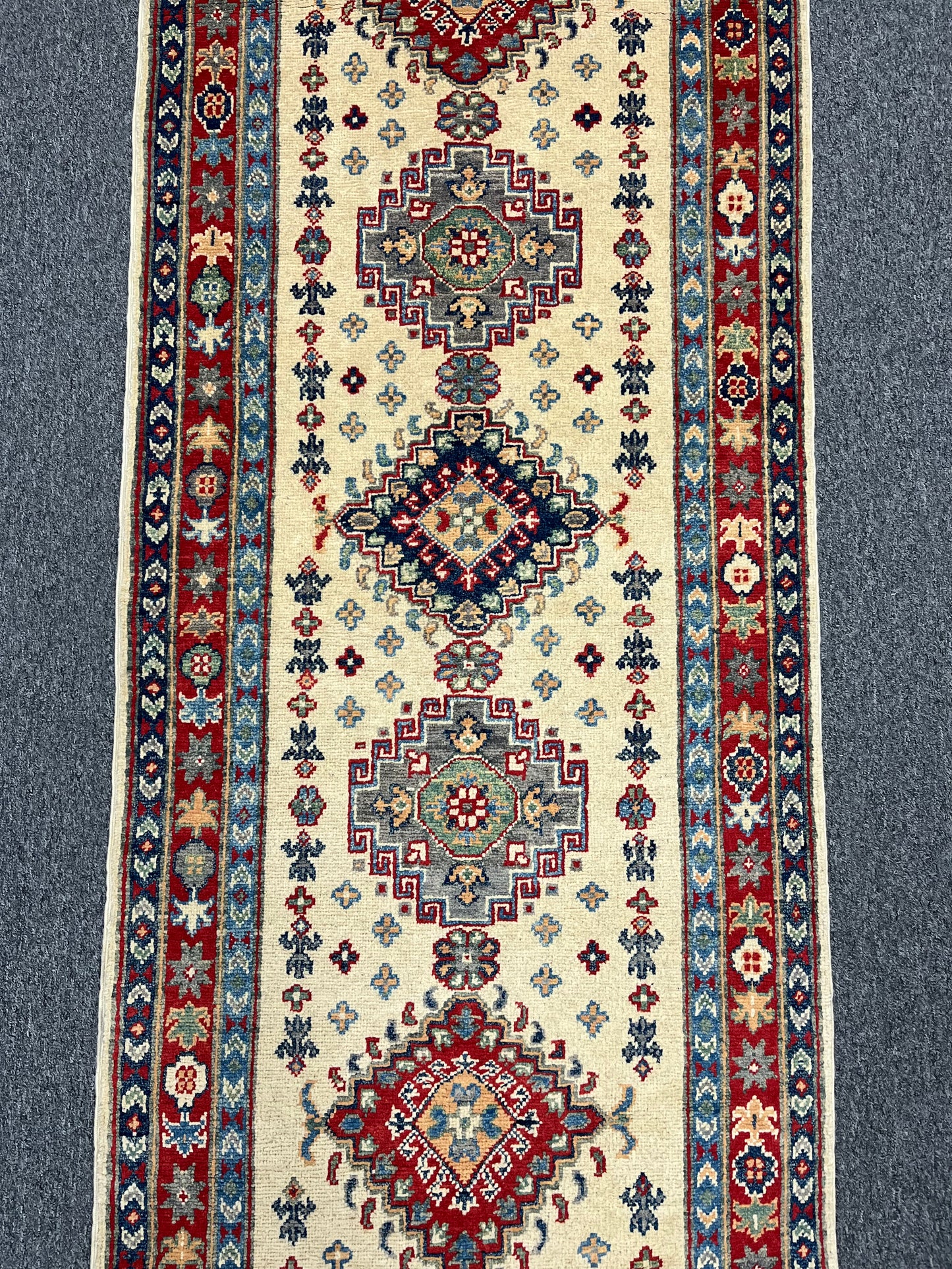 Kazak Tribal 2' 8"X10' Handmade Wool Runner Rug # 13677