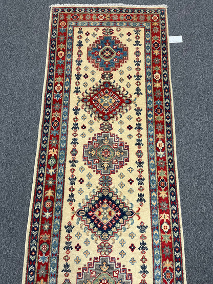 Kazak Tribal 2' 8"X10' Handmade Wool Runner Rug # 13677