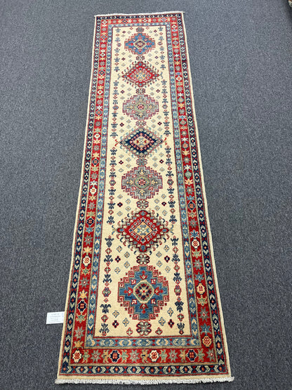 Kazak Tribal 2' 8"X10' Handmade Wool Runner Rug # 13677