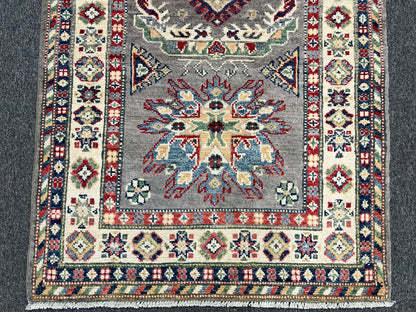 Kazak Tribal 2' 9"X8' Handmade Wool Runner Rug # 13729