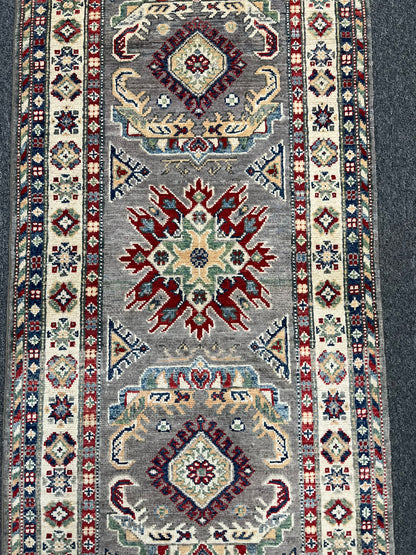 Kazak Tribal 2' 9"X8' Handmade Wool Runner Rug # 13729