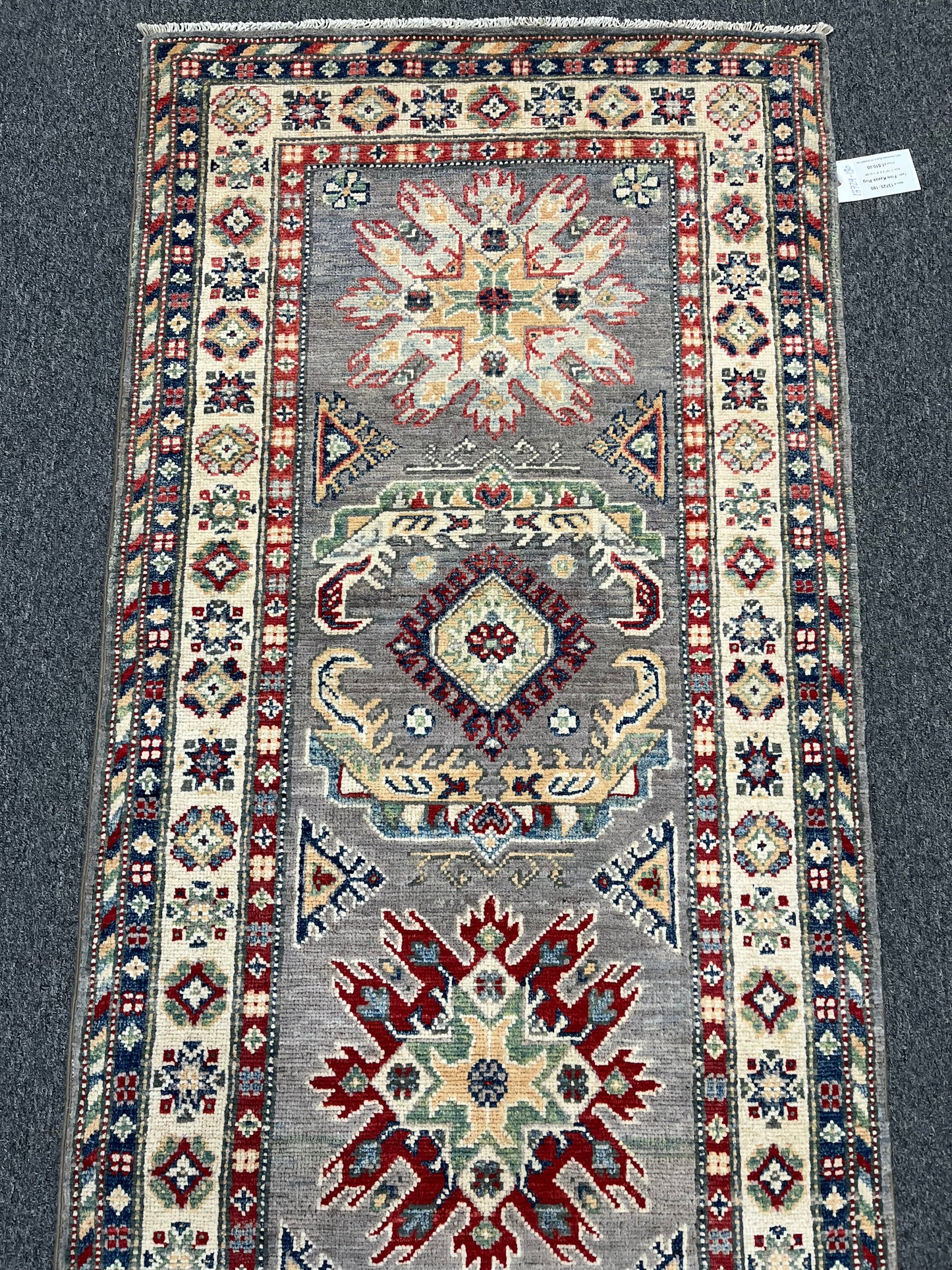 Kazak Tribal 2' 9"X8' Handmade Wool Runner Rug # 13729