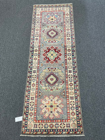 Kazak Tribal 2' 9"X8' Handmade Wool Runner Rug # 13729