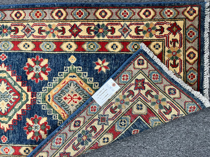 Kazak Tribal 2' 6"X7' Handmade Wool Runner Rug # 13678