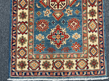 Kazak Tribal 2' 7"X10' Handmade Wool Runner Rug # 13675