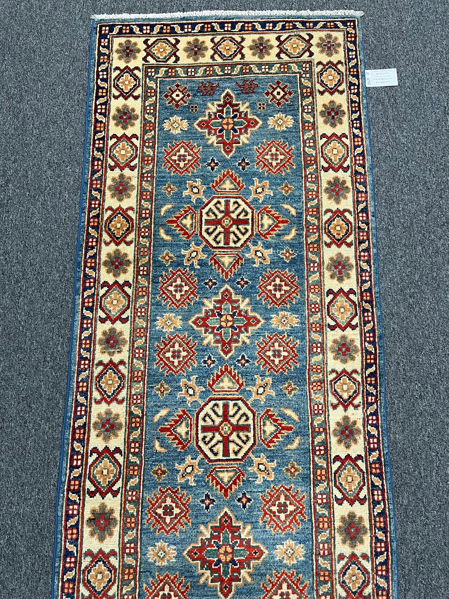 Kazak Tribal 2' 7"X10' Handmade Wool Runner Rug # 13675