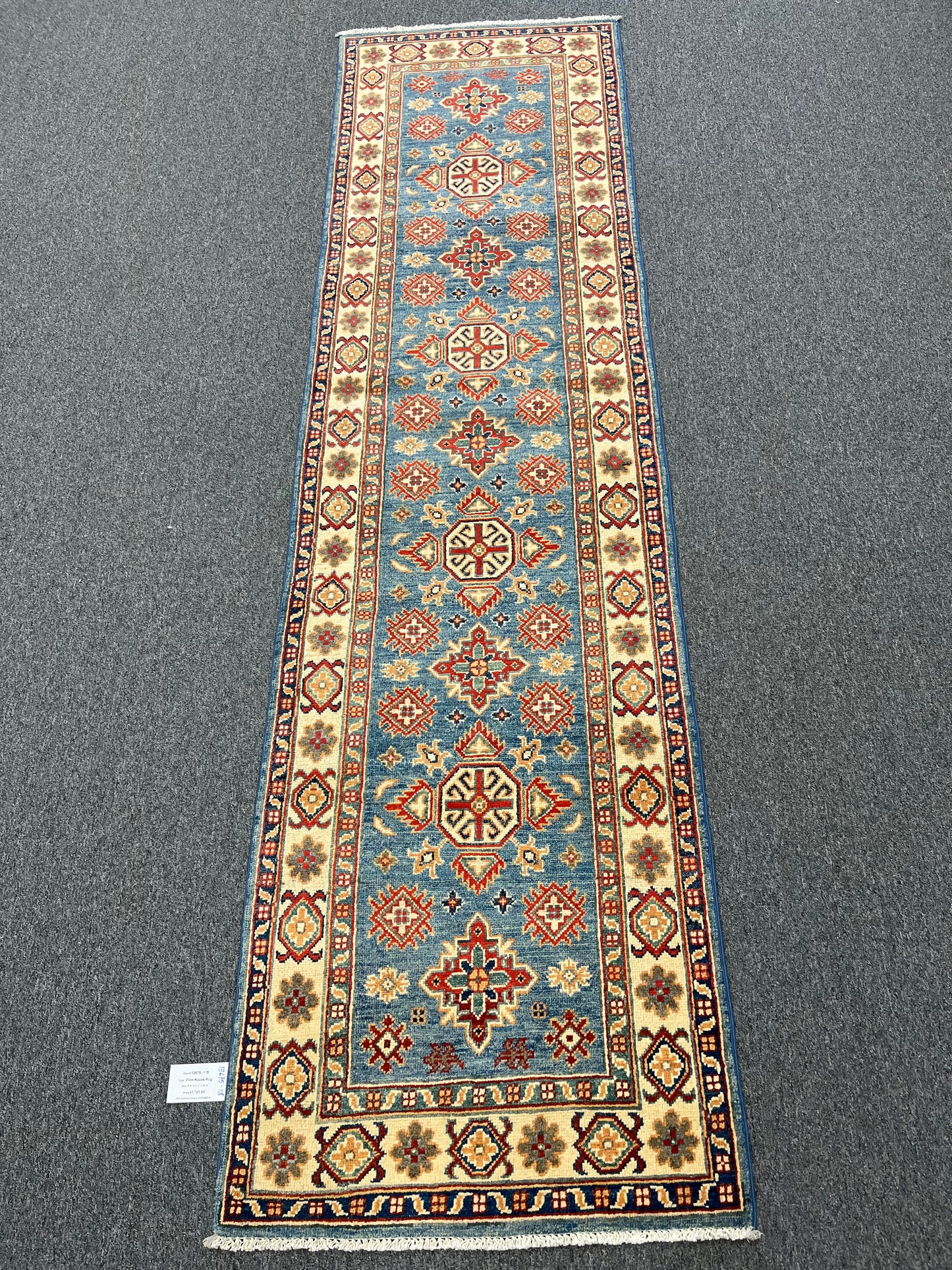 Kazak Tribal 2' 7"X10' Handmade Wool Runner Rug # 13675