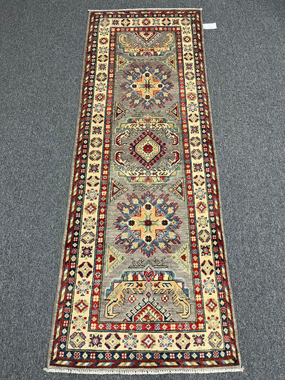 Kazak Tribal 2' 8"X7' Handmade Wool Runner Rug # 13680