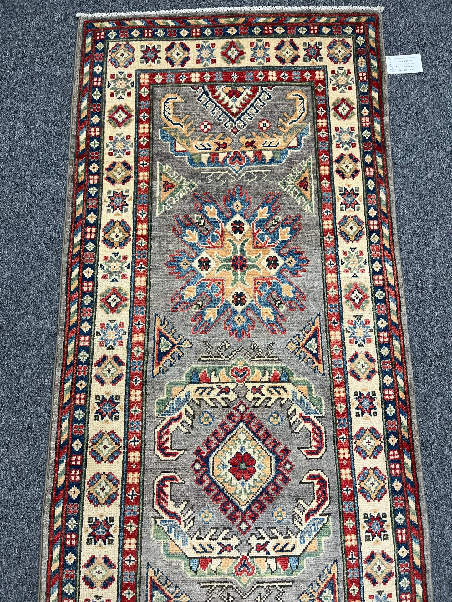 Kazak Tribal 2' 8"X7' Handmade Wool Runner Rug # 13680