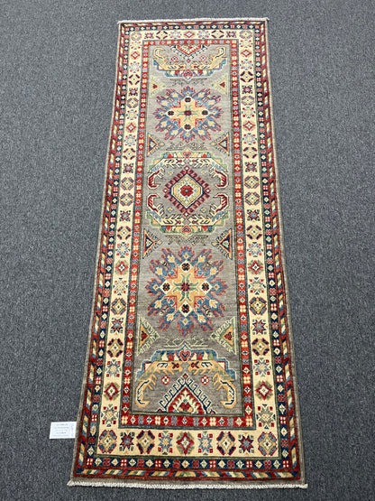 Kazak Tribal 2' 8"X7' Handmade Wool Runner Rug # 13680