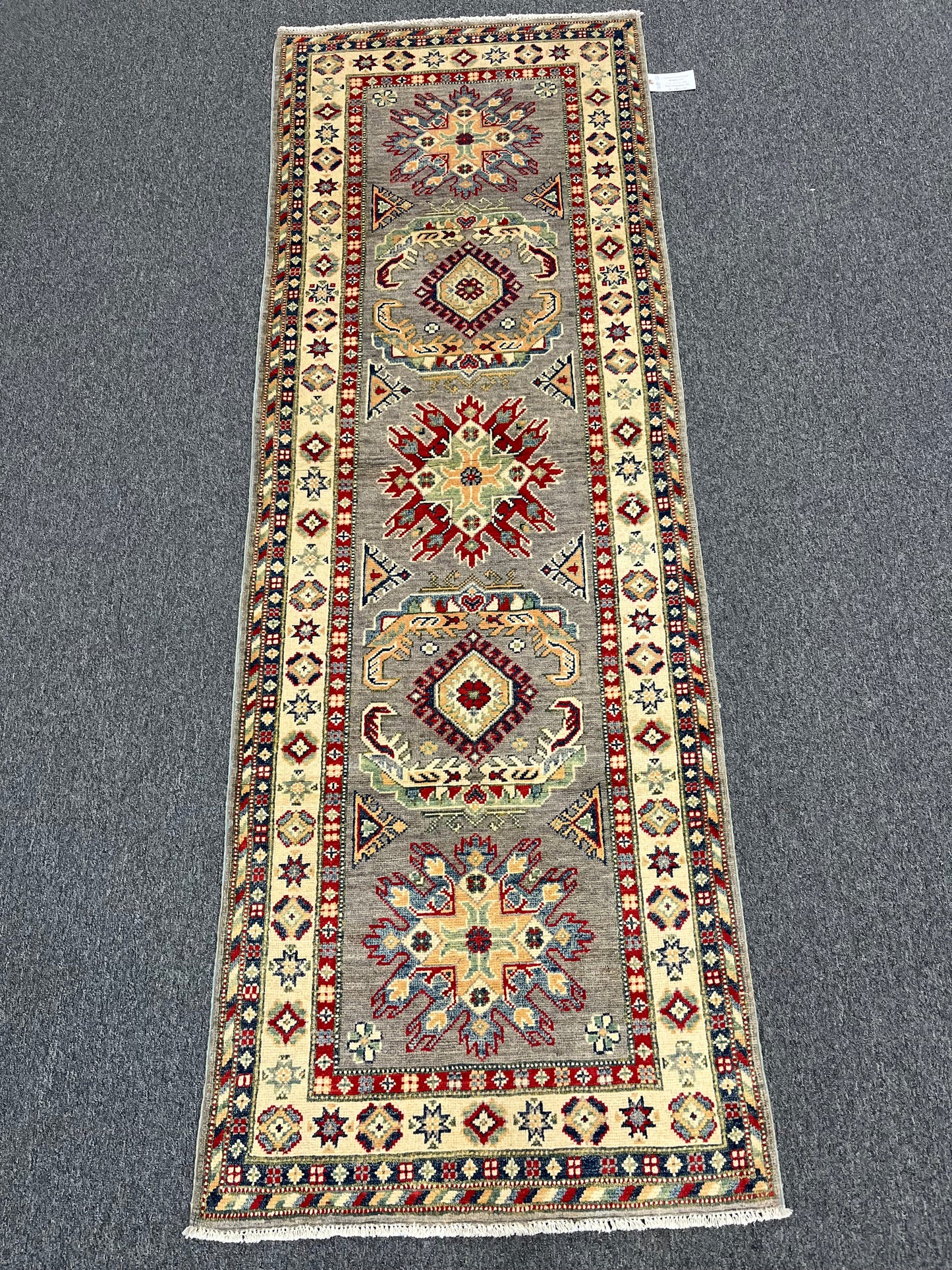 Kazak Tribal 2' 9"X8' Handmade Wool Runner Rug # 13683