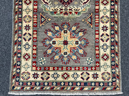 Kazak Tribal 2' 9"X8' Handmade Wool Runner Rug # 13683