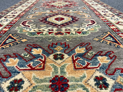 Kazak Tribal 2' 9"X8' Handmade Wool Runner Rug # 13683