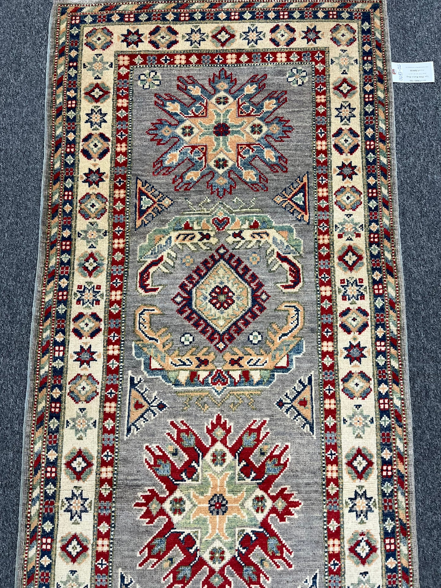 Kazak Tribal 2' 9"X8' Handmade Wool Runner Rug # 13683