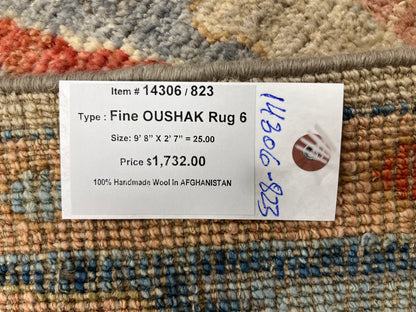 Runner Oushak 2' 7"X10' Handmade Wool Rug # 14306