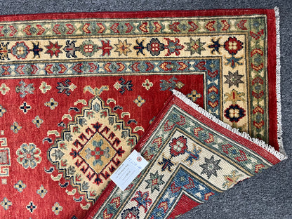 Kazak Runner Red 2' 8"X9' Handmade Wool Rug # 13624