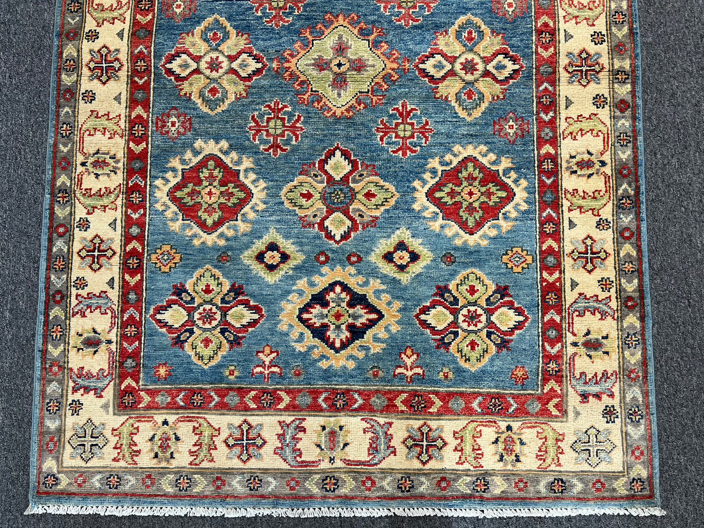 Kazak 4X6 Handmade Wool Rug # 13930