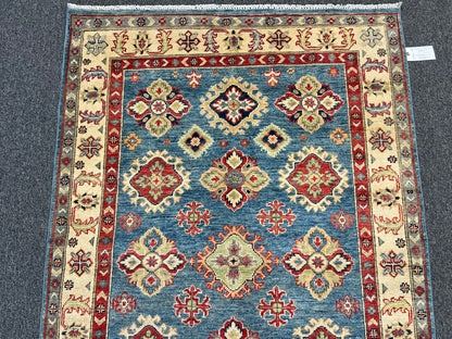 Kazak 4X6 Handmade Wool Rug # 13930