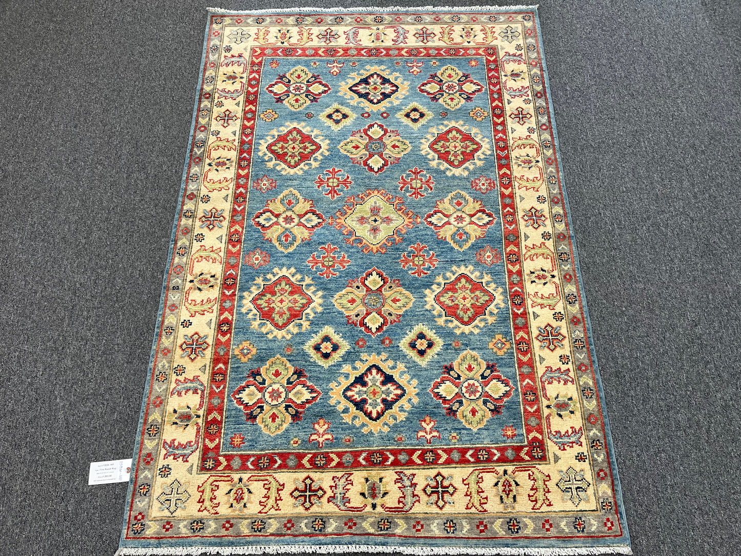 Kazak 4X6 Handmade Wool Rug # 13930