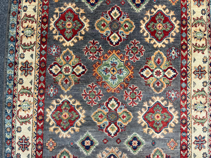 Kazak 4X6 Handmade Wool Rug # 13924