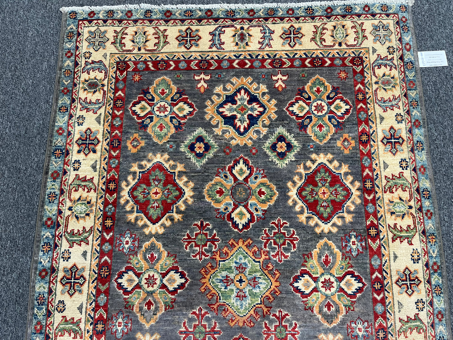 Kazak 4X6 Handmade Wool Rug # 13924