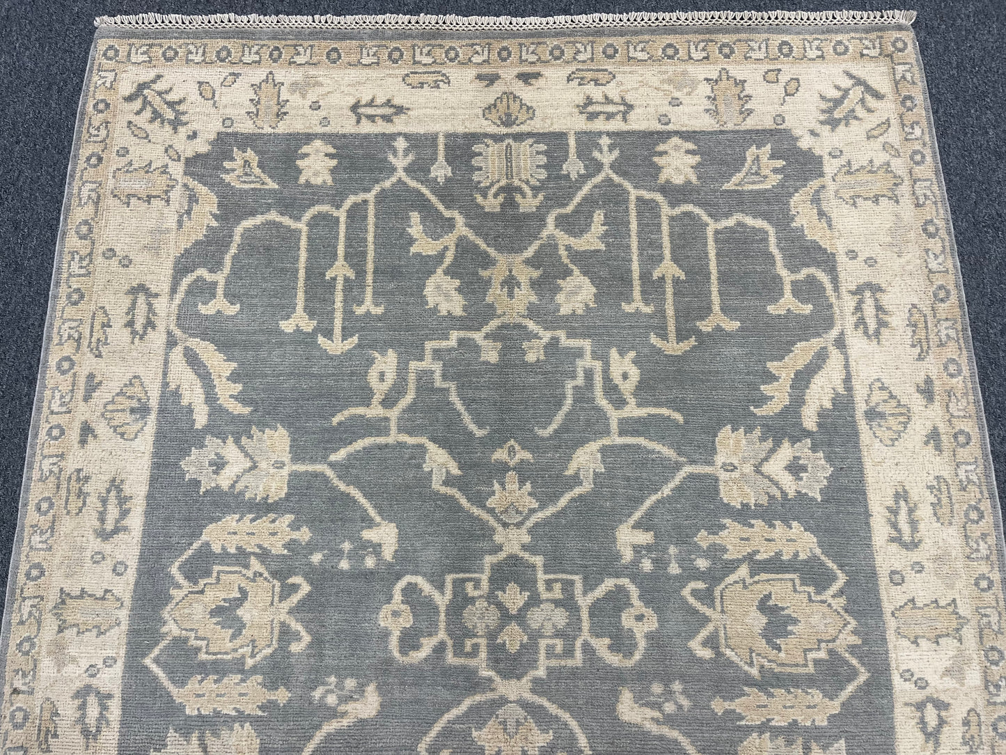 4X6 Turkish Oushak Handmade Wool Area Rug # 11536