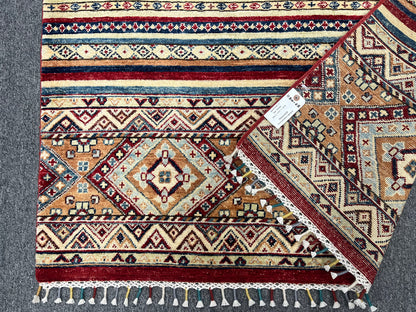 Tribal Khorjin 4X6 Handmade Wool Rug # 11310