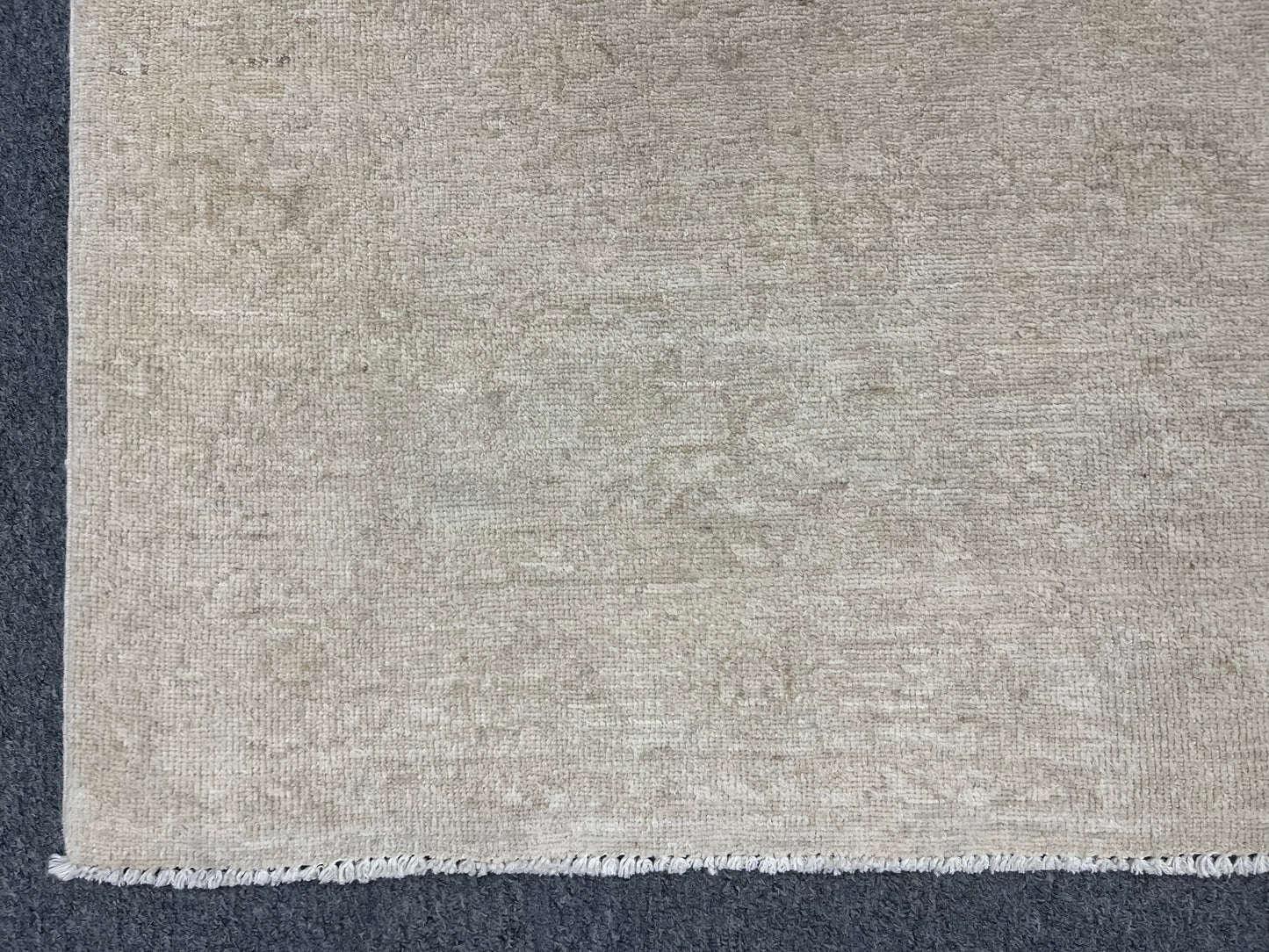 4X6 Oushak Beige/Ivory Handmade Wool Rug # 9698