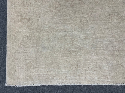 4X6 Oushak Beige/Ivory Handmade Wool Rug # 9698