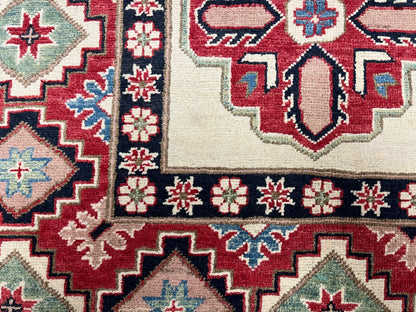 Kazak Beige 9X11 Handmade Wool Rug # 13738